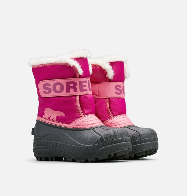 Sorel Çocuk Childrens Commander™ - Kar Botu Pembe/Siyah - 532-GVSRCA